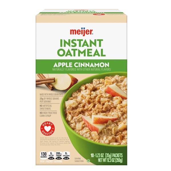 Meijer Apples & Cinnamon Instant Oatmeal (10 ct)