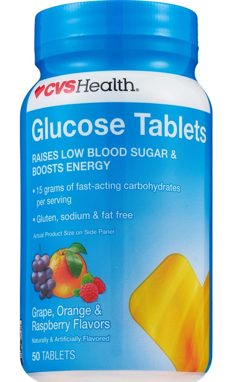 Cvs Glucose Tablets, Assorted Fruit, 50 Ct