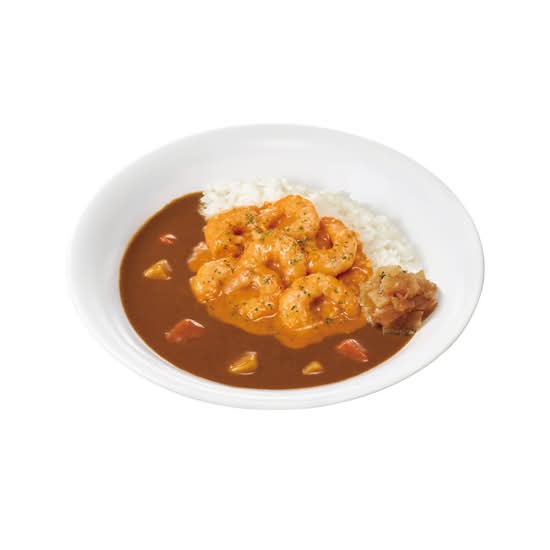ぷりぷりエビのビスクソースカレー Pork Curry Rice w/ Shrimp & Bisque Sauce