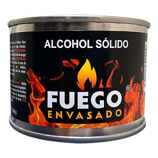 Fuego alcohol sólido envasado (lata 250 ml)