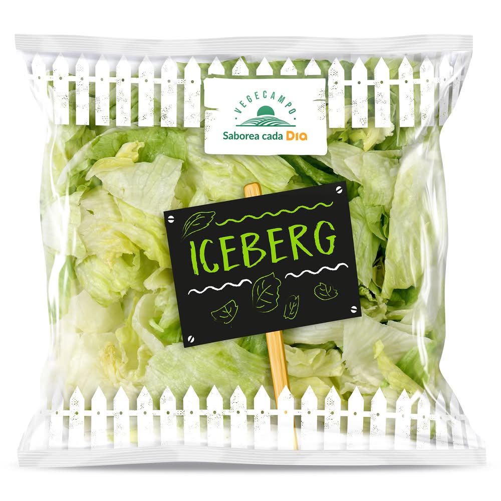 Lechuga Iceberg Lavada Vegecampo De Dia Bolsa 250 G