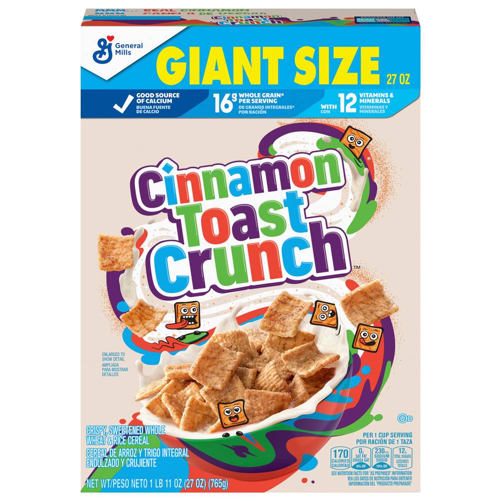 Cinnamon Toast Crunch Cereal With Whole Grain (27 oz)