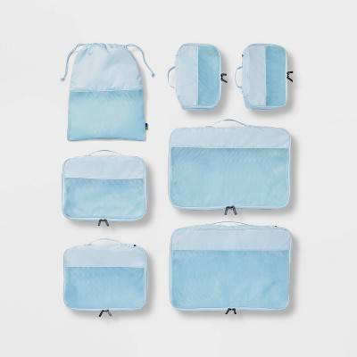 Open Story Packing Cube Set, Muddy Aqua (7 ct)