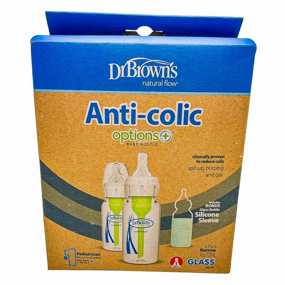 Dr. Brown's Anti-Colic Options Glass Baby Bottle