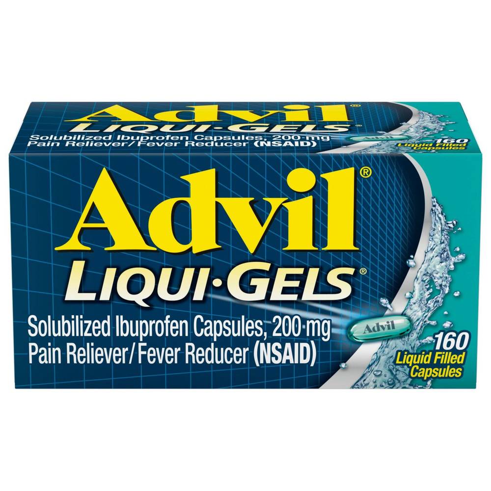 Advil Liqui-Gels 200 Mg Ibuprofen Capsules, 160 Ct