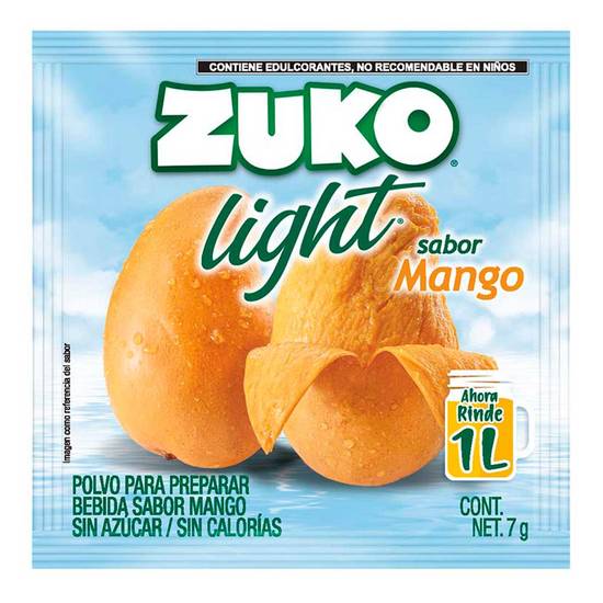 Zuko bebida light en polvo sabor mango (sobre 7 g)