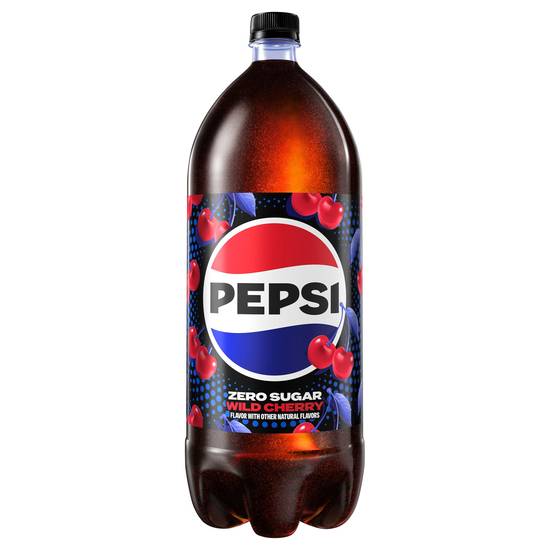 Pepsi Zero Sugar Wild Cherry Cola Soda (2 L)