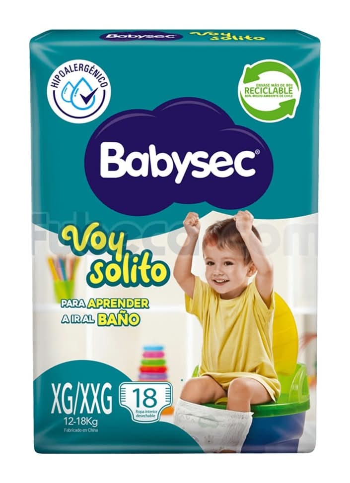 Panal Babysec Voy Solito Xg/Xxg X18