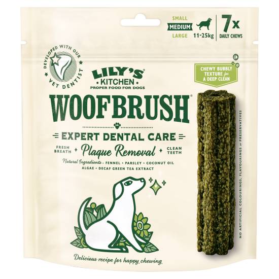 Lily's Kitchen Woofbrush Medium Natural Dental Dog Chew (196g)