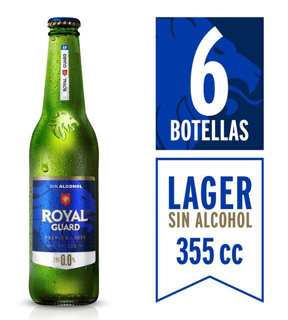 Royal Guard · Cerveza lager sin alcohol (6 x 355 ml)