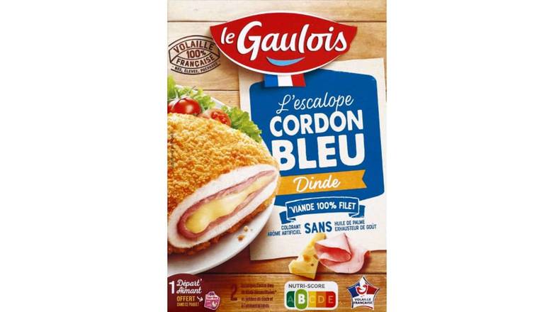 Le Gaulois Escalope Cordon Bleu de Dinde Le paquet de 2, 200g