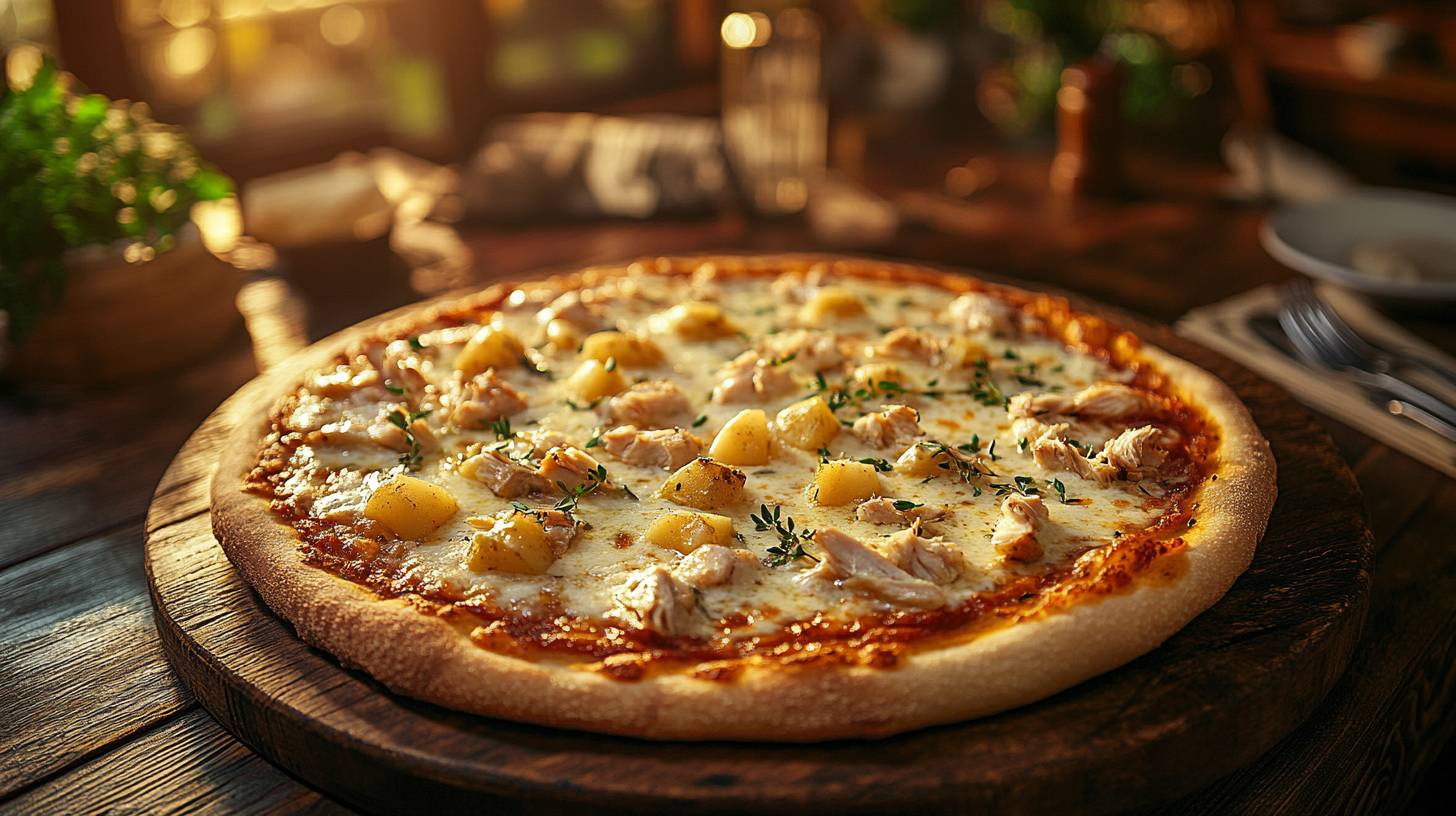 Pizza fermière 🍶  🍗  🥔