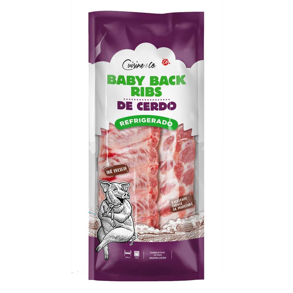 Cuisine & Co Baby Back Ribs (Al vacío 1 kg aprox)