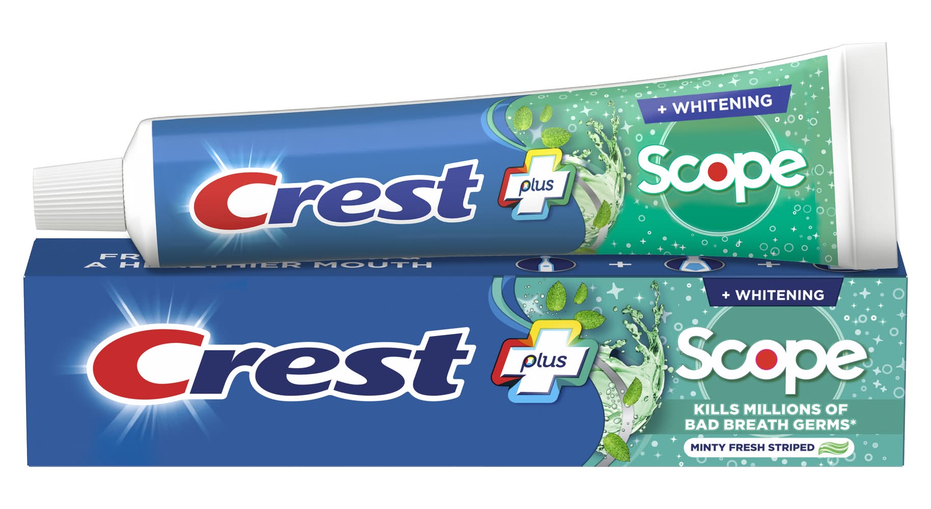 Crest Plus Anticavity Fluoride Complete Whitening Scope Toothpaste, Minty Fresh (5.4 oz)