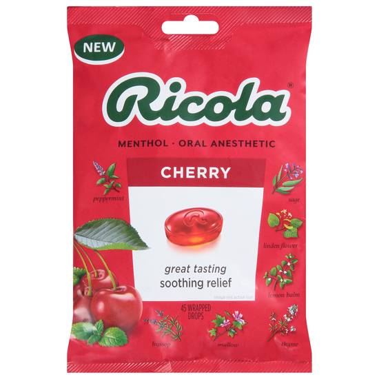 Ricola Drops Cheery Soothing Relief