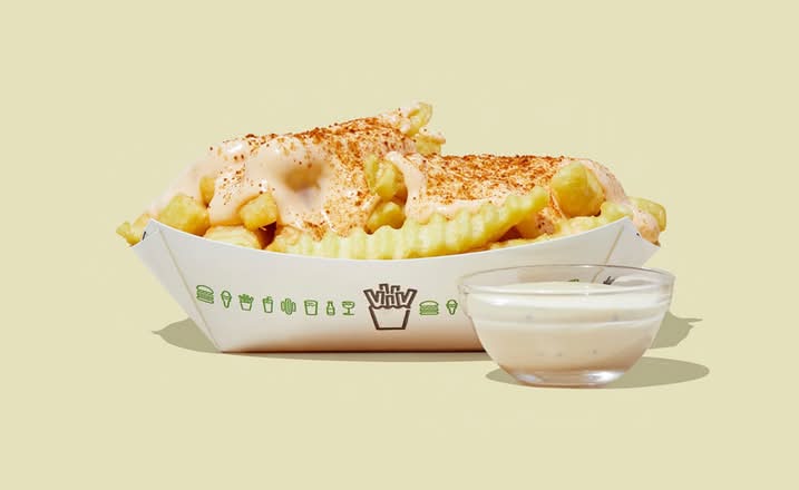 Spicy Cheese Fries with Ranch