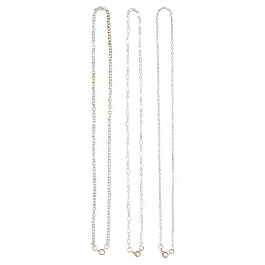 Bead Landing Silver Plated Chain, 18", Silver