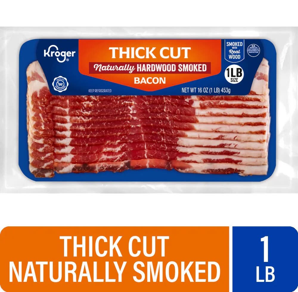 Kroger® Thick Cut Naturally Hardwood Smoked Bacon
