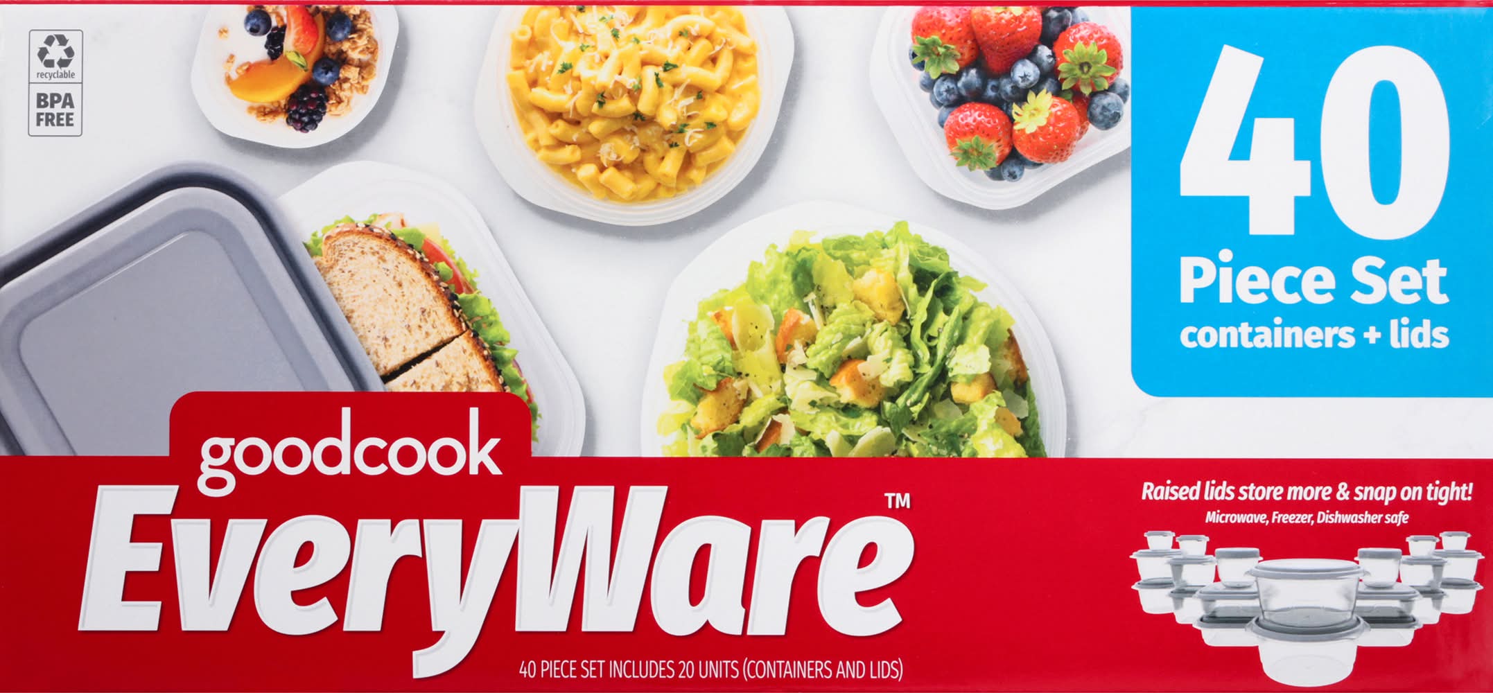 GoodCook Everyware Containers + Lids Set