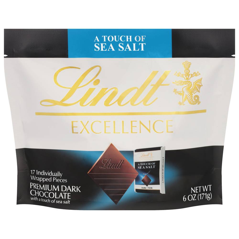 Lindt Excellence Candy, Dark Chocolate-Sea Salt (6 oz)