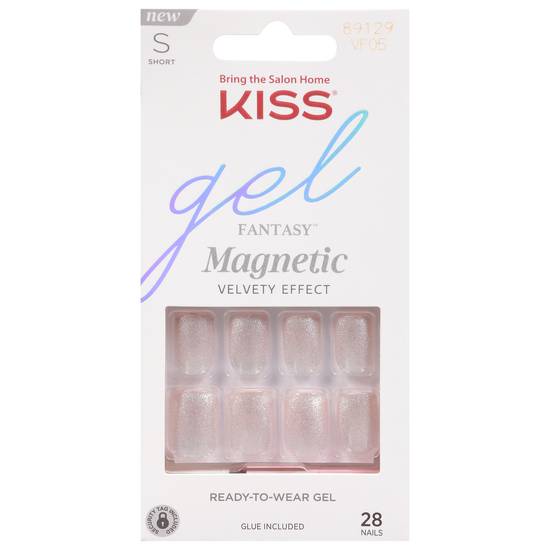 Kiss Gel Fantasy Magnetic Powder Effect Nails (28 ct)