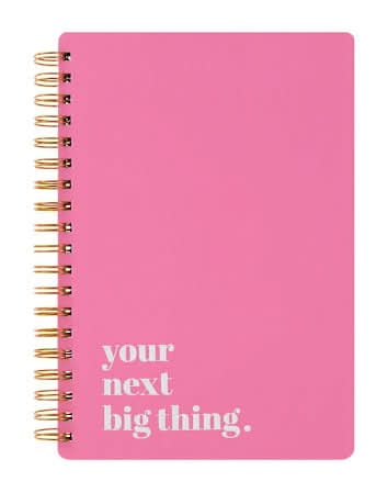 Twin Wire Spiral Bound Journal Pink