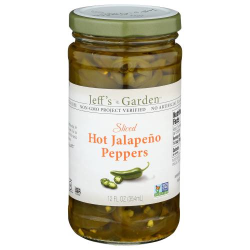 Jeff's Garden Sliced Hot Jalapeno Peppers