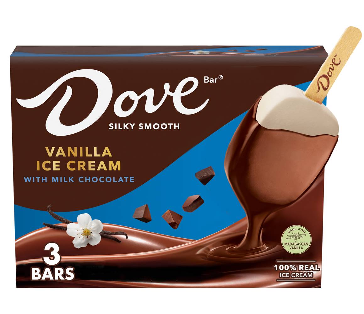 Dove Vanilla Milk Chocolate Ice Cream Bars (8.7 fl oz)