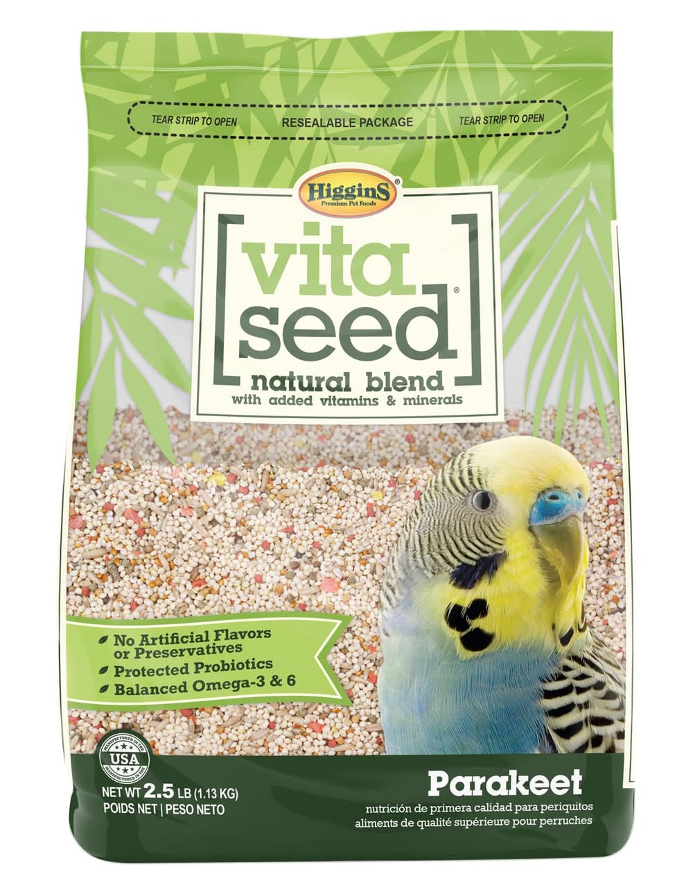 Higgins Vita Seed Parakeet Food (Color: Assorted, Size: 2.5 Lb)