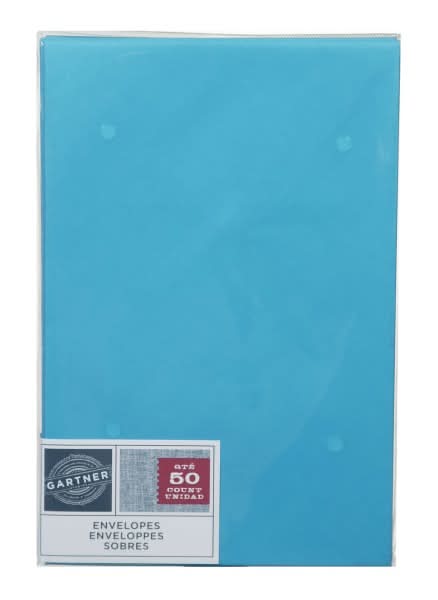 Gartner Studios® Envelopes, A9, Gummed Seal, Blue, Pack Of 50