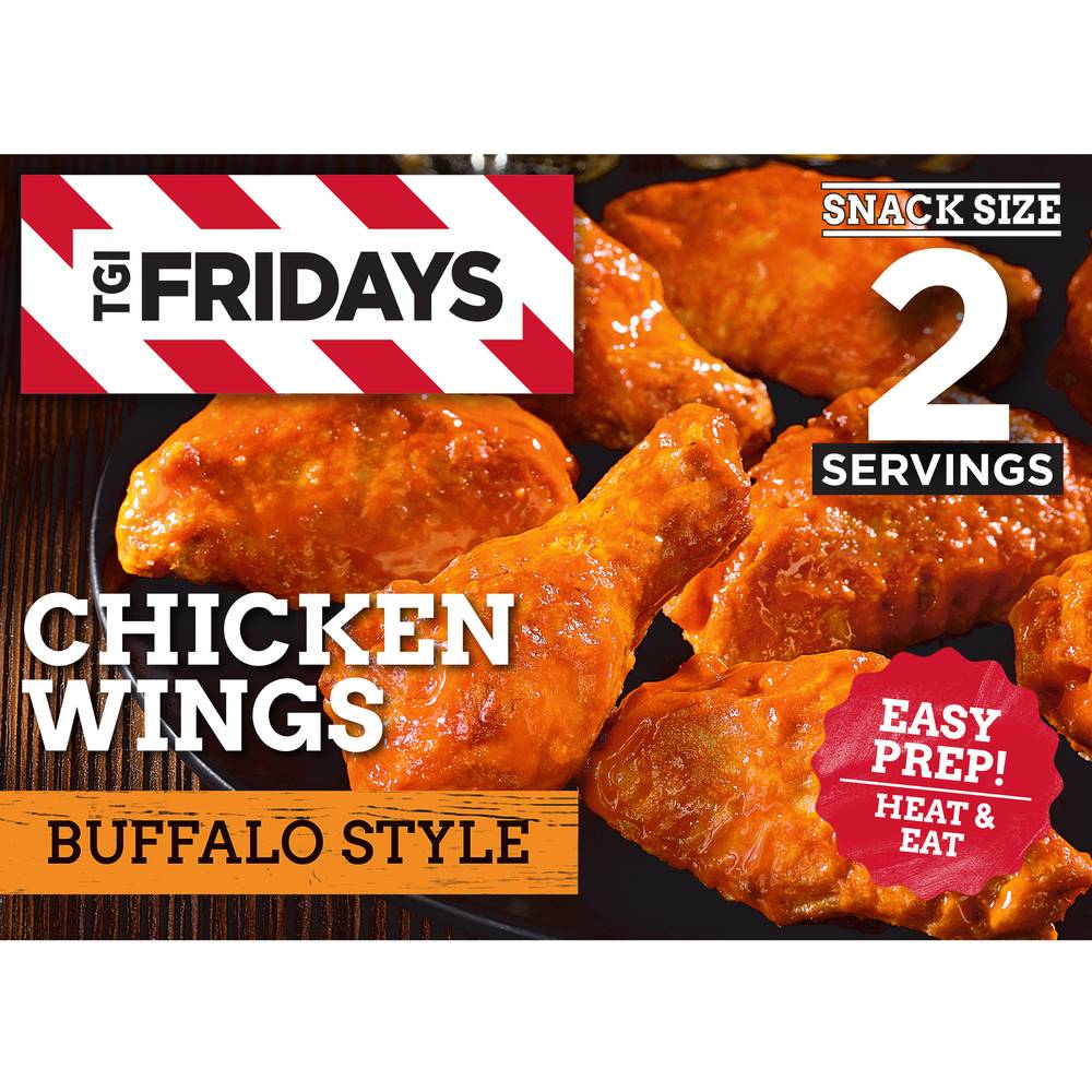 TGI Fridays Frozen Appetizers Buffalo Style Chicken Wings (9 oz)