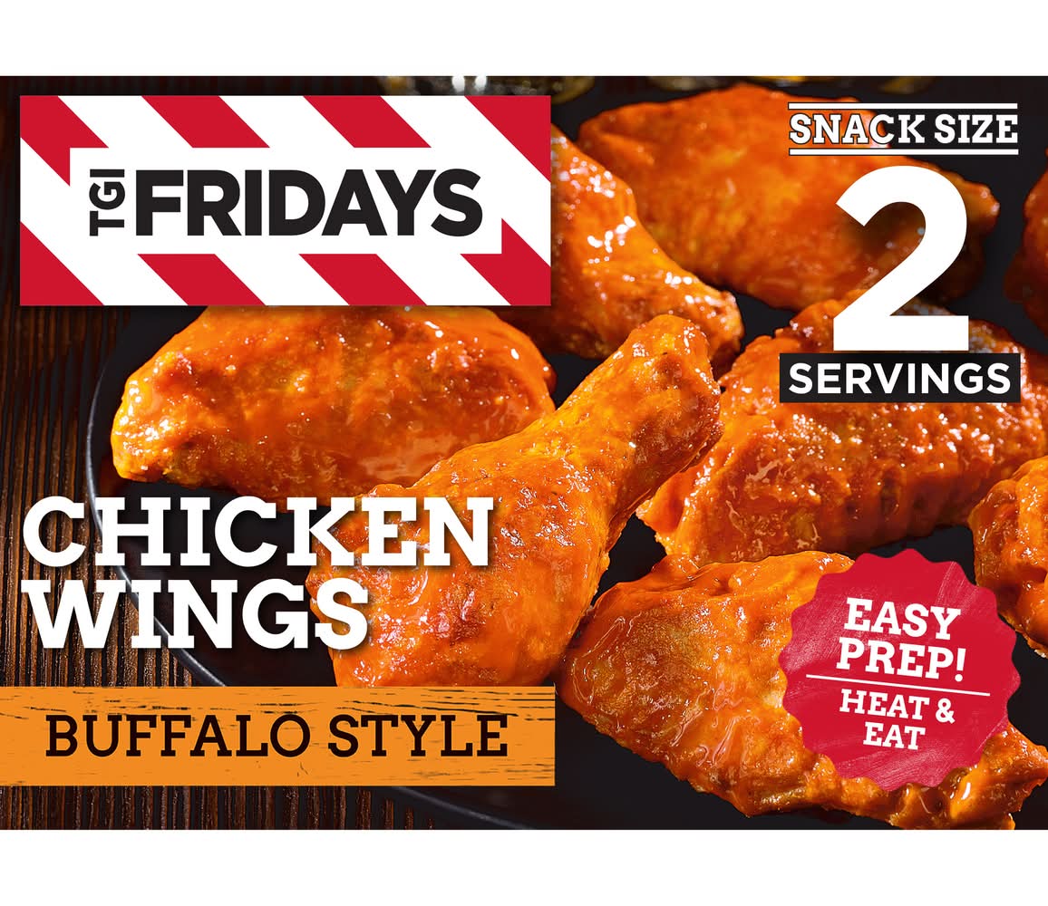 TGI Friday's Frozen Chicken Wings, Buffalo Style (9 oz)