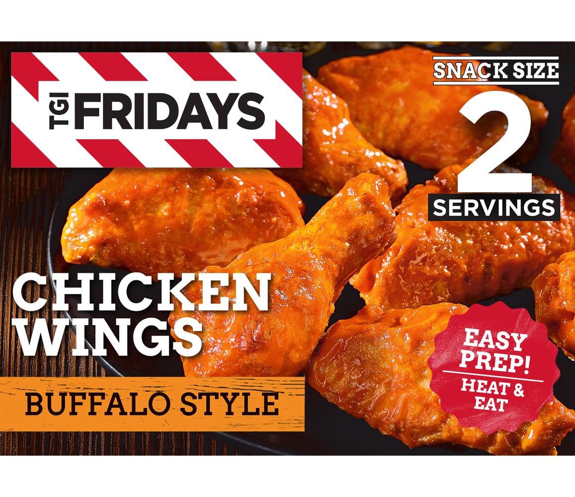 TGI Friday's Frozen Appetizers Buffalo Style Chicken Wings (9 oz)