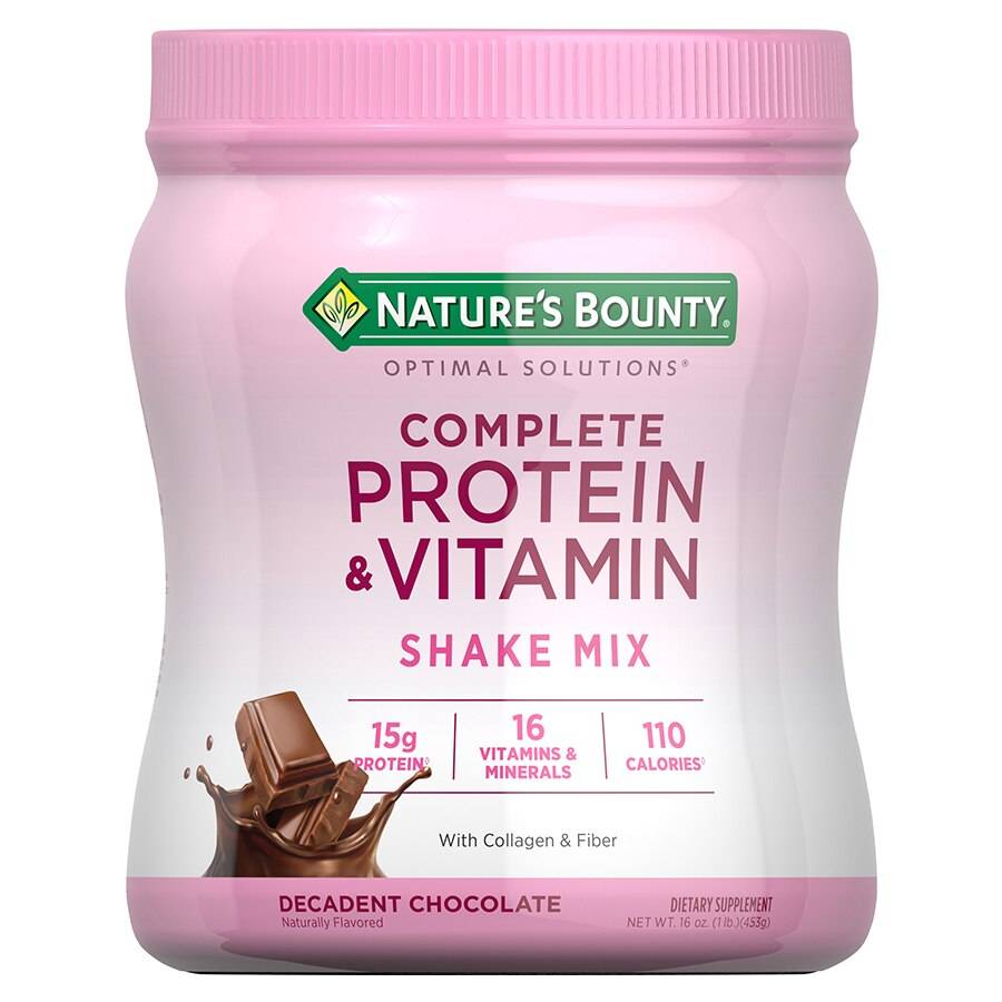 Nature's Bounty Optimal Solutions Protein Shake, 16 OZ, Chocolate