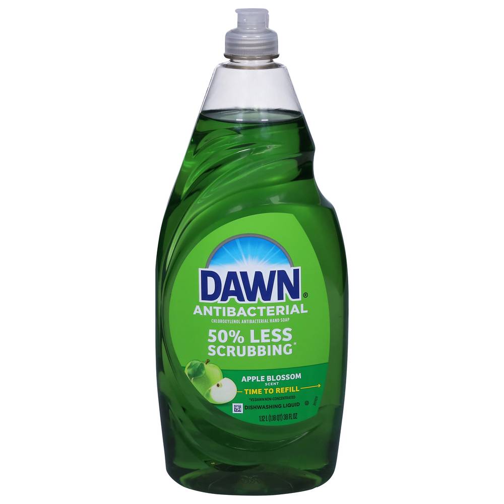 Dawn Antibacterial Dishwashing Liquid Detergent, Apple Blossom (38 fl oz)