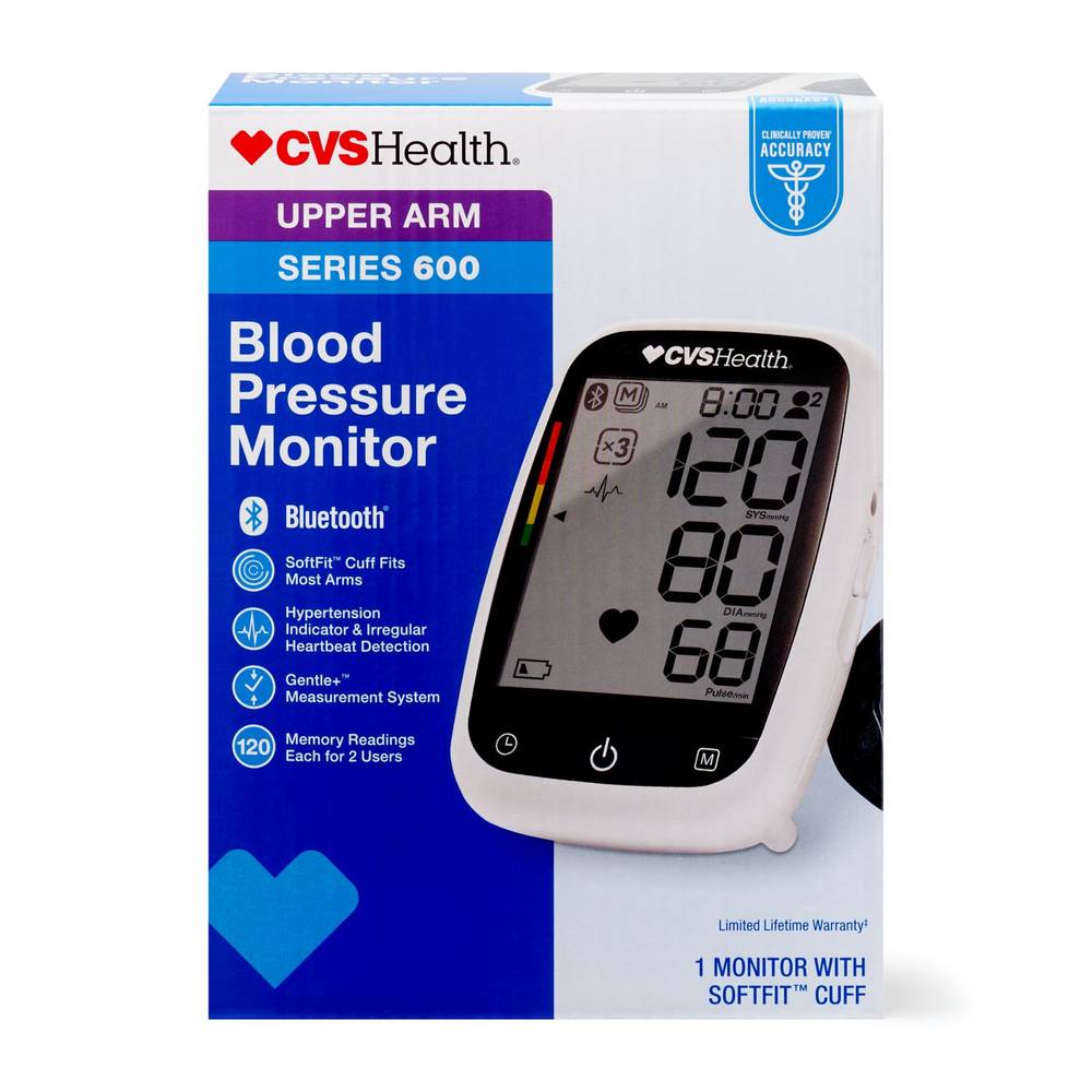 Cvs Health Series 600 Upper Arm Blood Pressure Monitor