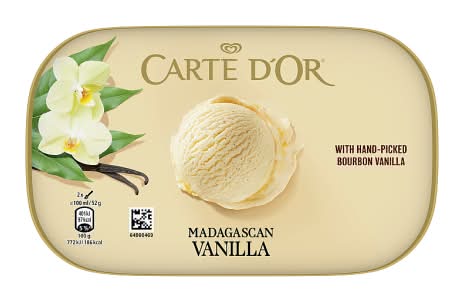 Carte D'Or Madagascan Vanilla, Hand Picked Ice Cream (900ml)