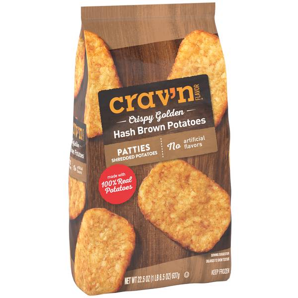 Crav'n Flavor Crispy Hash Brown Potatoes (golden)