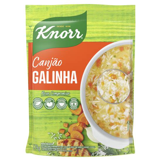 Knorr sopão de galinha canjão com mais arroz