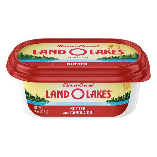 Land O'lakes Spreadable Butter With Canola Oil (8 oz)