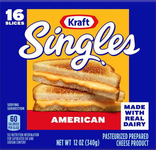 Kraft Singles American Cheese Slices (16 ct)