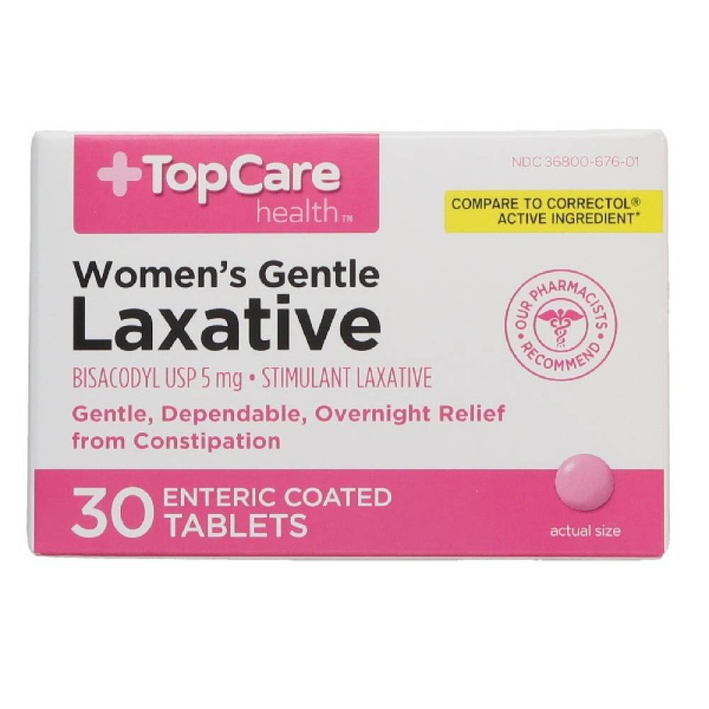 Topcare Laxative Bisacodyl 5 mg Tablets (30 ct)