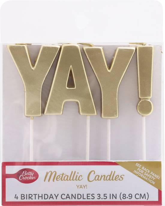 Betty Crocker Yay! Metallic Candles