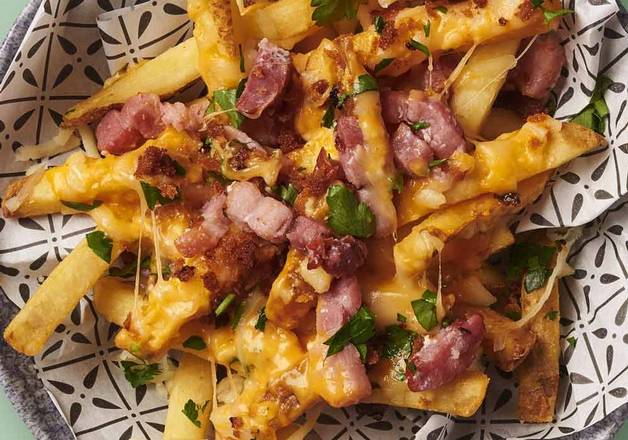 Bacon, Cheese and Onion Loaded Fries