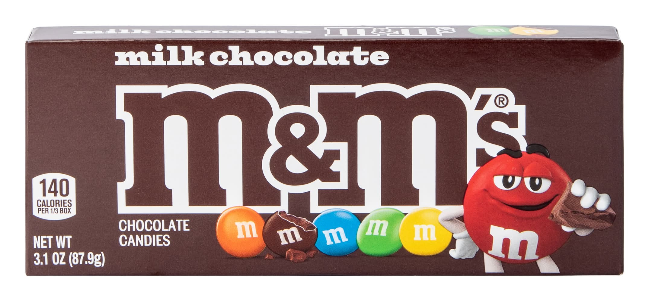 M&M's® Milk Chocolate Candies 3.1oz Milk Chocolate