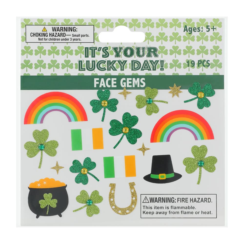 It's Your Lucky Day! Face Gems 19-Count Your Lucky Day!