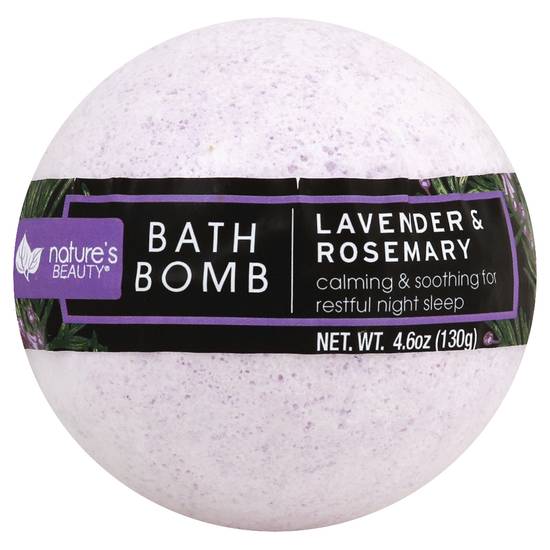 Nature's Beauty Lavender & Rosemary Bath Bomb