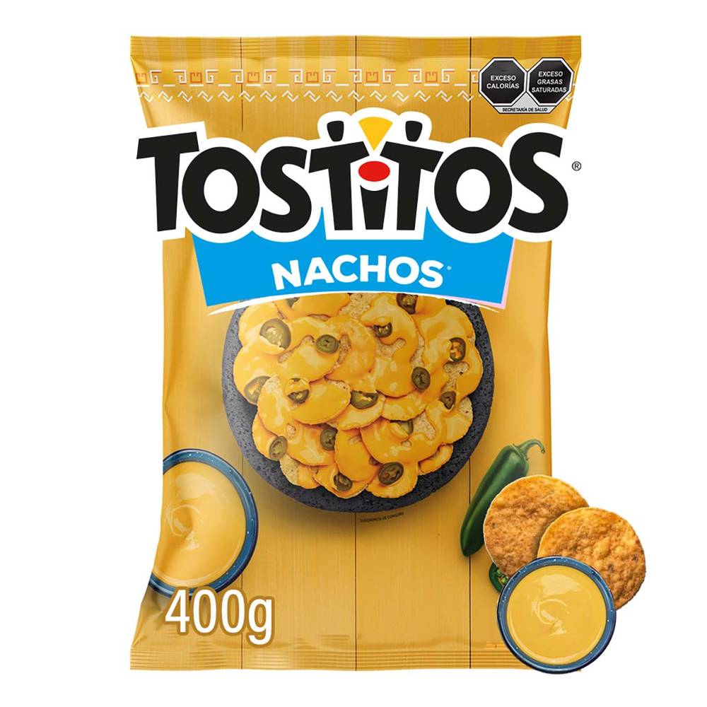Tostitos · Nachos totopos de maíz nixtamalizado (400 g)