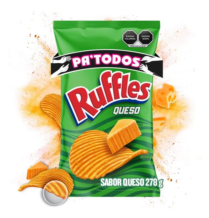 Ruffles · Papas fritas onduladas, queso (278 g)