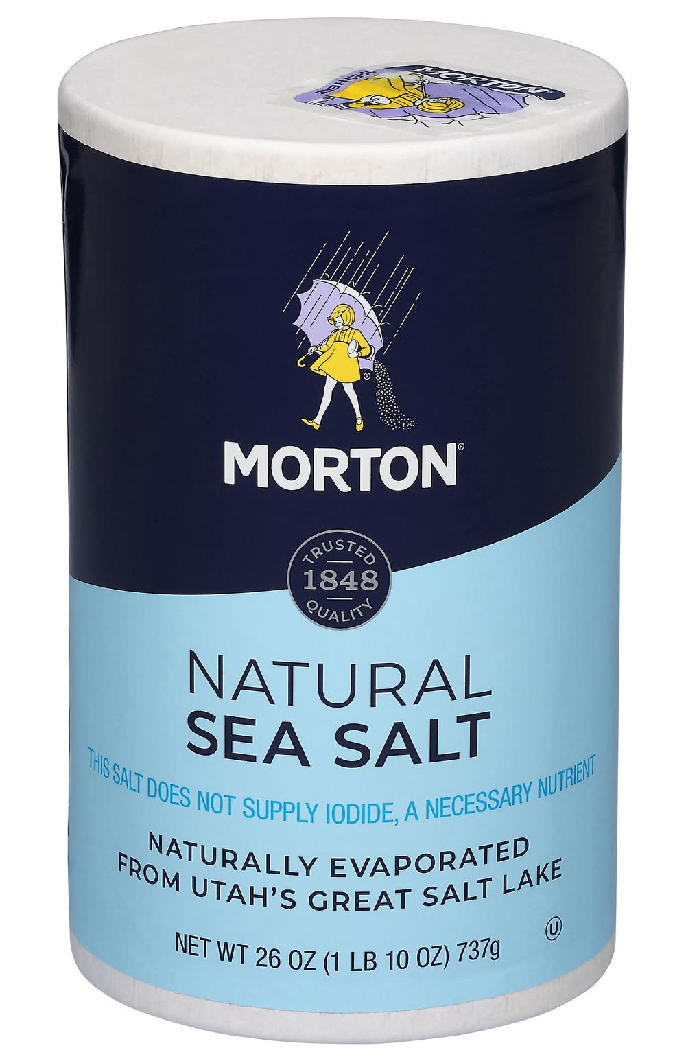 Morton All Purpose Natural Sea Salt (26 oz)